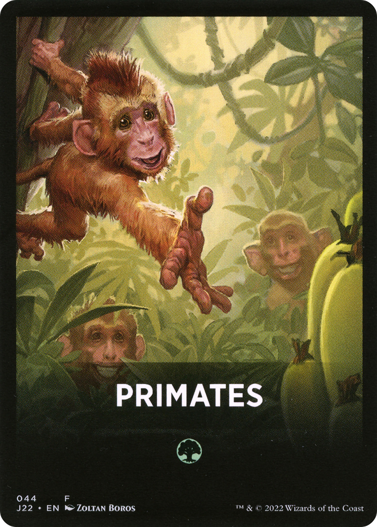 Primates Theme Card [Jumpstart 2022 Front Cards] | Cards and Coasters CA