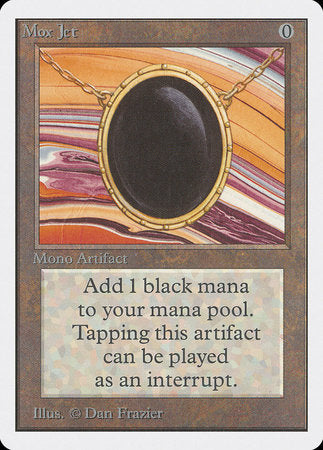 Mox Jet [Unlimited Edition] | Cards and Coasters CA