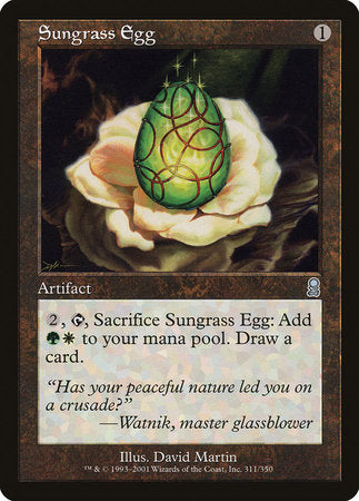 Sungrass Egg [Odyssey] | Cards and Coasters CA