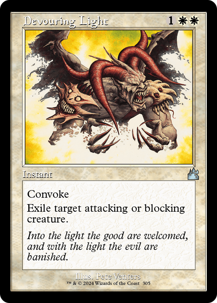 Devouring Light (Retro Frame) [Ravnica Remastered] | Cards and Coasters CA