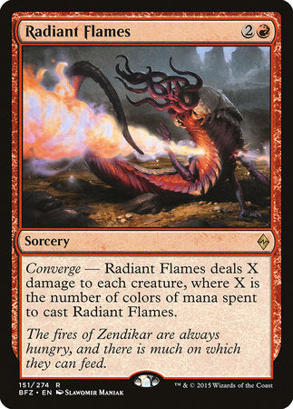 Radiant Flames [Battle for Zendikar] | Cards and Coasters CA