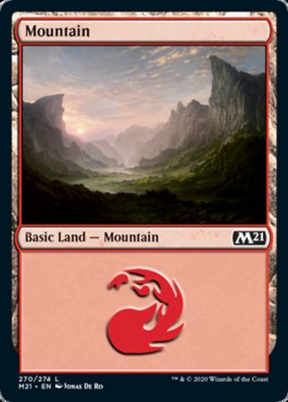 Mountain (270) [Core Set 2021] | Cards and Coasters CA