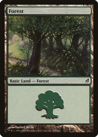 Forest (301) [Lorwyn] | Cards and Coasters CA