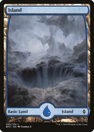 Island (259) - Full Art [Battle for Zendikar] | Cards and Coasters CA