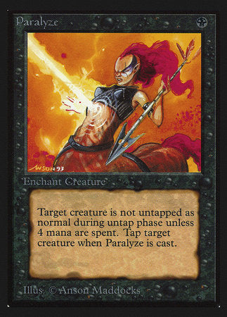 Paralyze (CE) [Collectors’ Edition] | Cards and Coasters CA