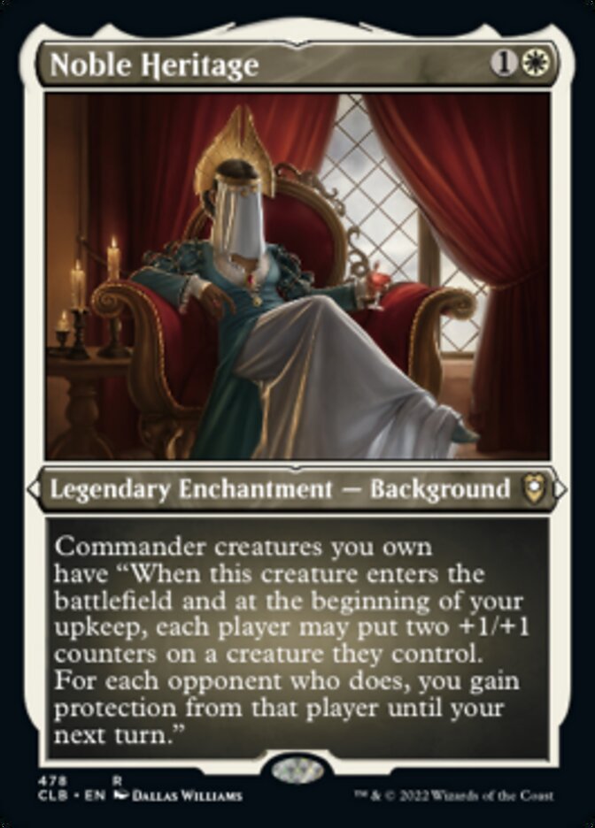 Noble Heritage (Foil Etched) [Commander Legends: Battle for Baldur's Gate] | Cards and Coasters CA