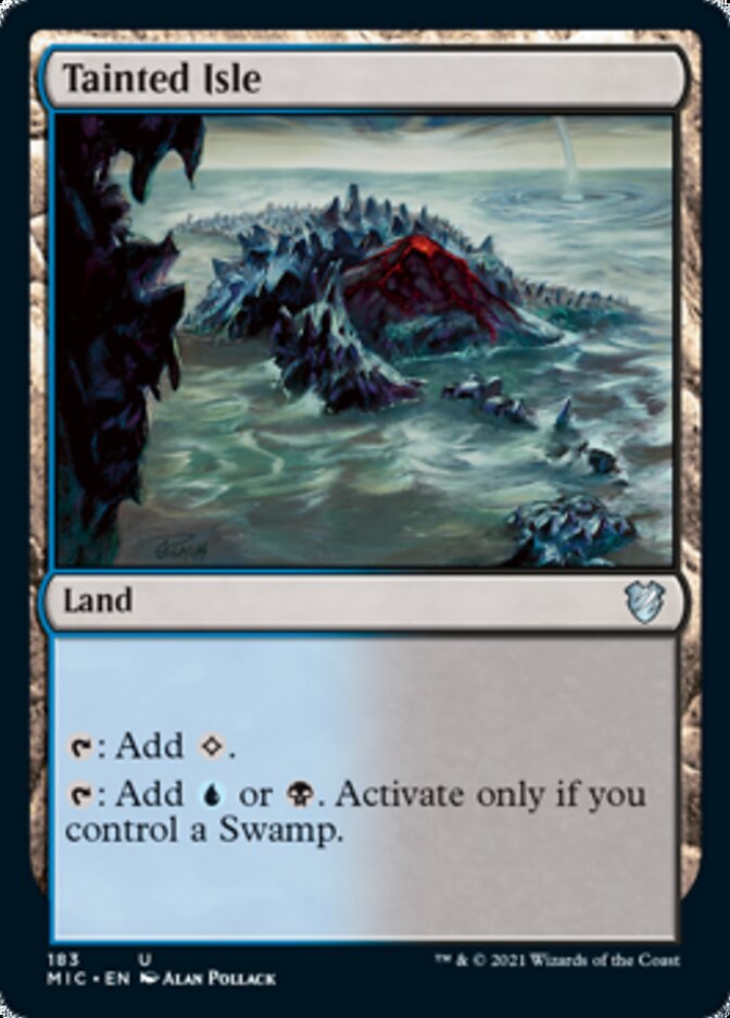 Tainted Isle [Innistrad: Midnight Hunt Commander] | Cards and Coasters CA