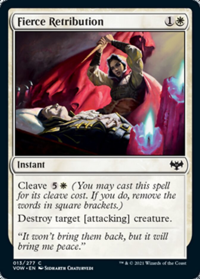 Fierce Retribution [Innistrad: Crimson Vow] | Cards and Coasters CA