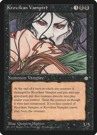 Krovikan Vampire [Ice Age] | Cards and Coasters CA