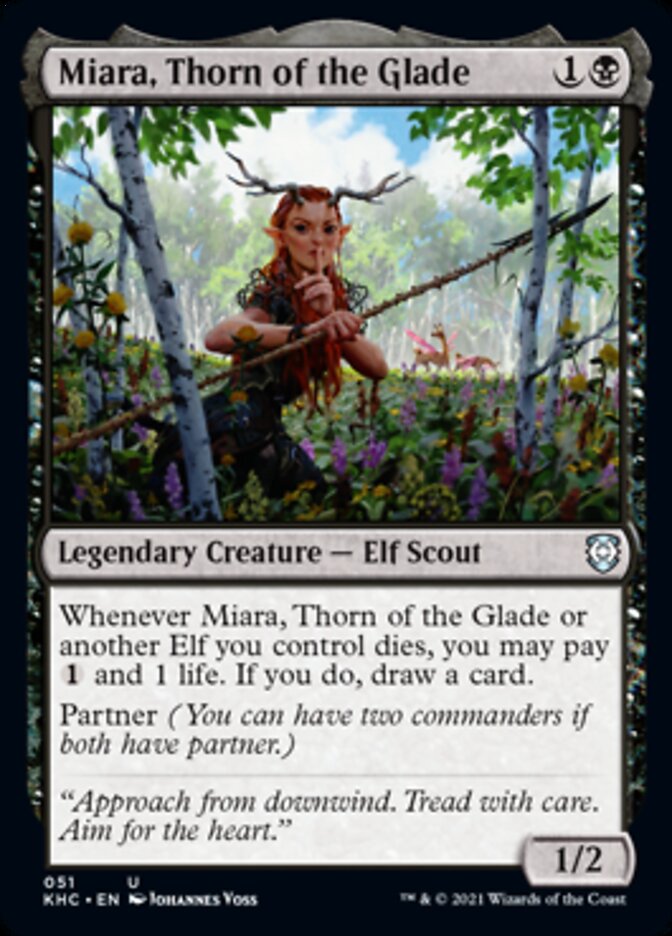 Miara, Thorn of the Glade [Kaldheim Commander] | Cards and Coasters CA