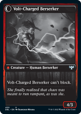 Voltaic Visionary // Volt-Charged Berserker [Innistrad: Double Feature] | Cards and Coasters CA