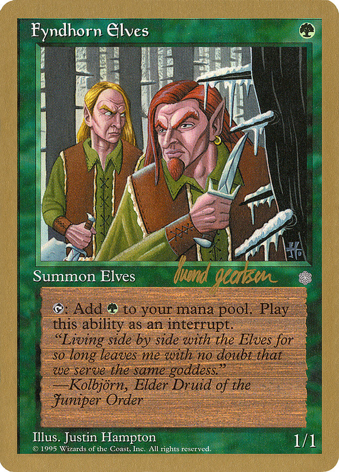 Fyndhorn Elves (Svend Geertsen) [World Championship Decks 1997] | Cards and Coasters CA