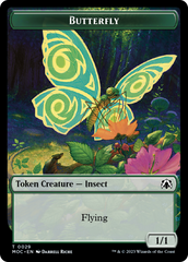 Butterfly // City's Blessing Double-Sided Token [March of the Machine Commander Tokens] | Cards and Coasters CA