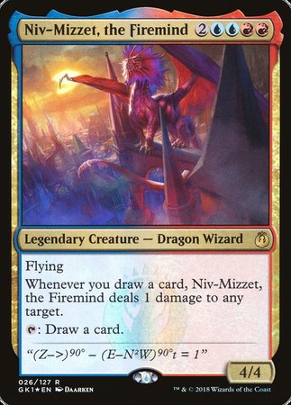 Niv-Mizzet, the Firemind [GRN Guild Kit] | Cards and Coasters CA