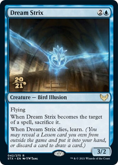 Dream Strix [Strixhaven: School of Mages Prerelease Promos] | Cards and Coasters CA