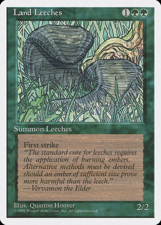 Land Leeches [Fourth Edition] | Cards and Coasters CA