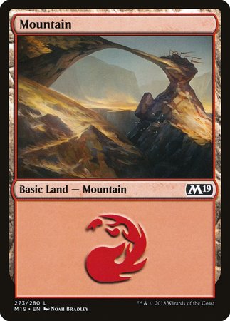 Mountain (273) [Core Set 2019] | Cards and Coasters CA