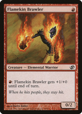 Flamekin Brawler [Duel Decks: Jace vs. Chandra] | Cards and Coasters CA