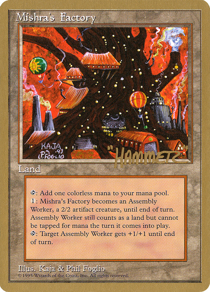 Mishra's Factory (Shawn "Hammer" Regnier) [Pro Tour Collector Set] | Cards and Coasters CA