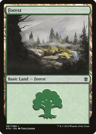 Forest (267) [Khans of Tarkir] | Cards and Coasters CA