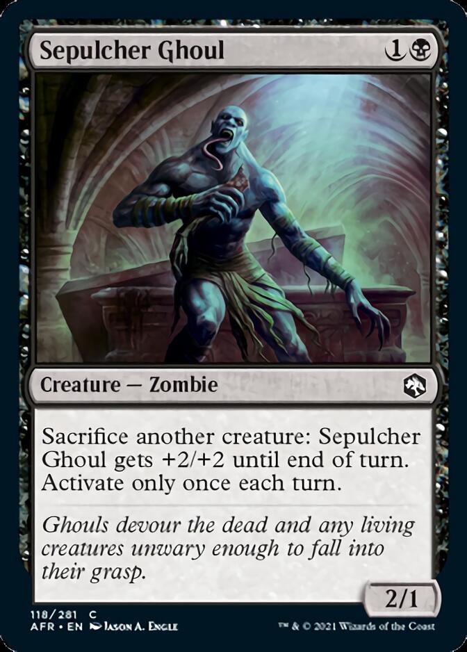 Sepulcher Ghoul [Dungeons & Dragons: Adventures in the Forgotten Realms] | Cards and Coasters CA