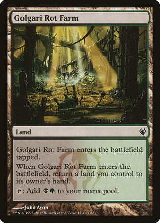 Golgari Rot Farm [Duel Decks: Izzet vs. Golgari] | Cards and Coasters CA