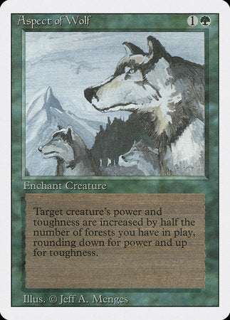 Aspect of Wolf [Revised Edition] | Cards and Coasters CA