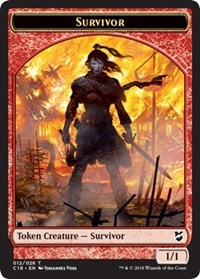 Survivor // Myr (023) Double-sided Token [Commander 2018 Tokens] | Cards and Coasters CA