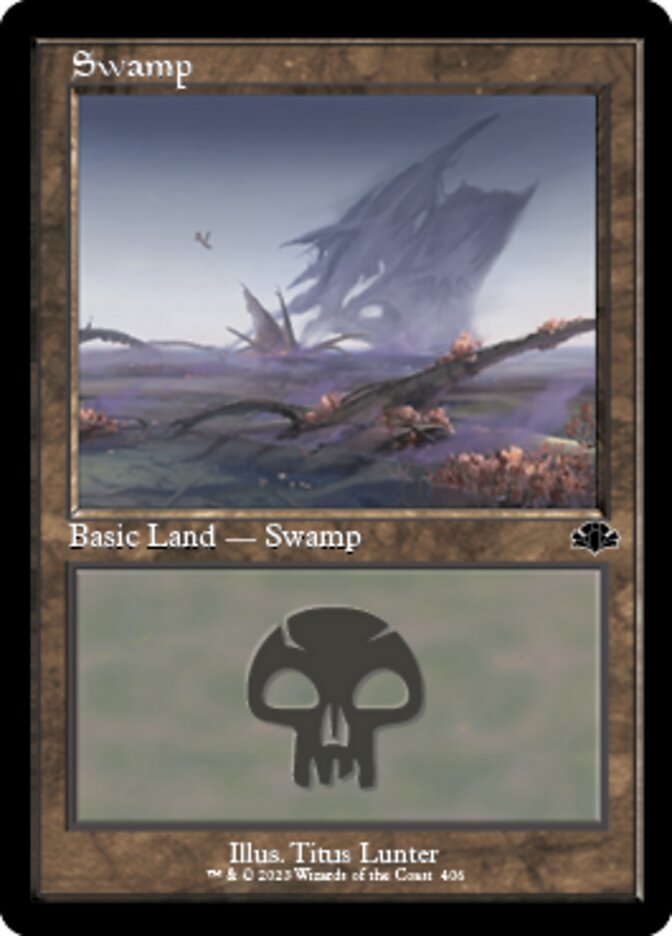 Swamp (406) (Retro) [Dominaria Remastered] | Cards and Coasters CA