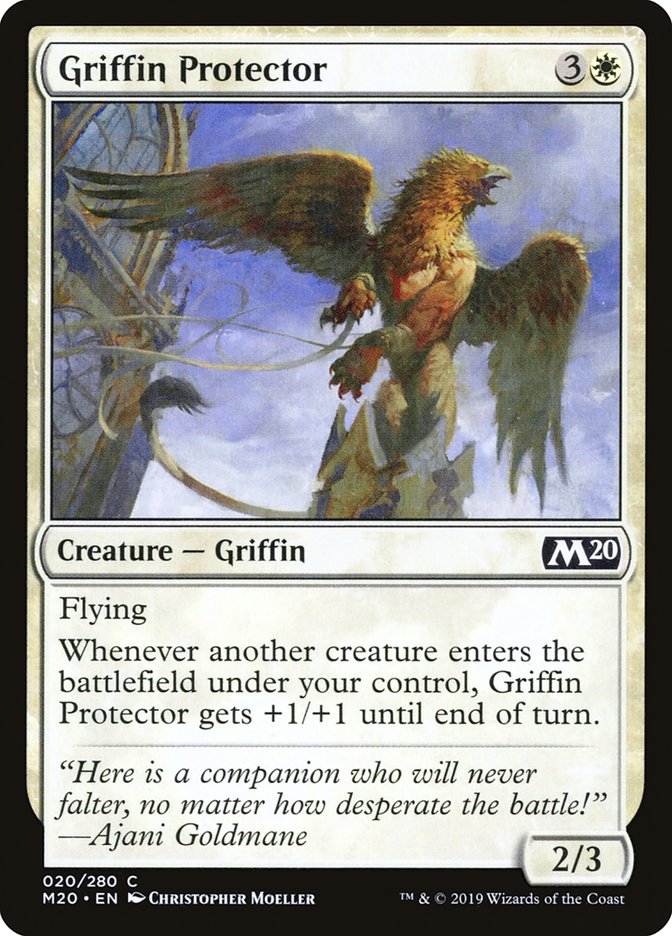 Griffin Protector [Core Set 2020] | Cards and Coasters CA