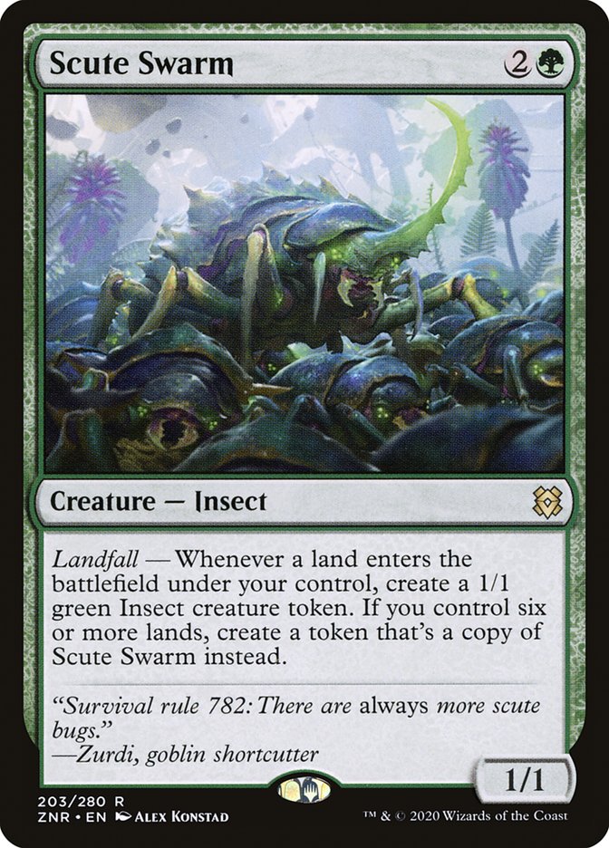 Scute Swarm [Zendikar Rising] | Cards and Coasters CA