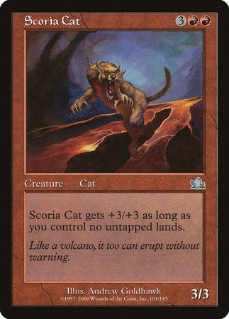 Scoria Cat [Prophecy] | Cards and Coasters CA