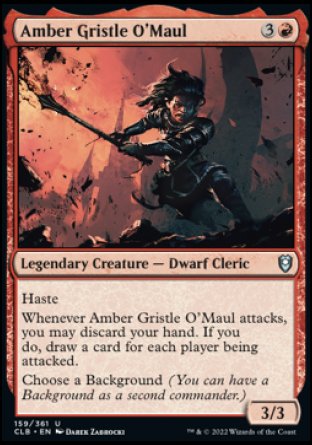 Amber Gristle O'Maul [Commander Legends: Battle for Baldur's Gate] | Cards and Coasters CA