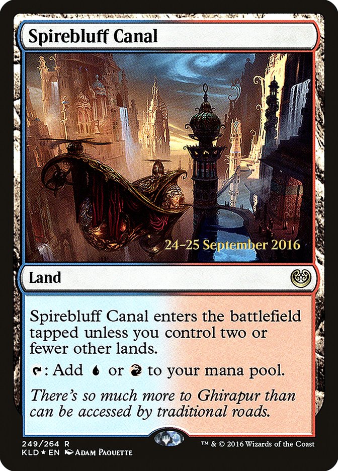 Spirebluff Canal  [Kaladesh Prerelease Promos] | Cards and Coasters CA