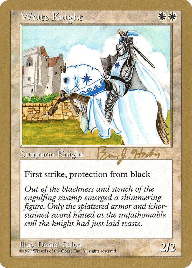 White Knight (Brian Hacker) [World Championship Decks 1998] | Cards and Coasters CA