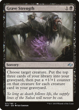 Grave Strength [Fate Reforged] | Cards and Coasters CA