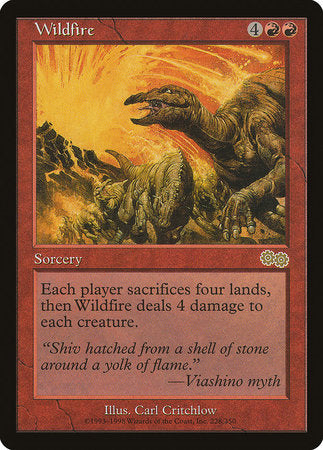 Wildfire [Urza's Saga] | Cards and Coasters CA