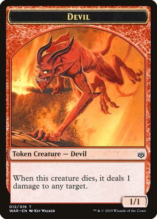 Devil Token [War of the Spark Tokens] | Cards and Coasters CA