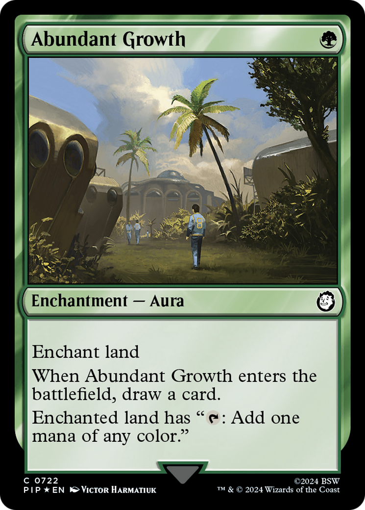 Abundant Growth (Surge Foil) [Fallout] | Cards and Coasters CA