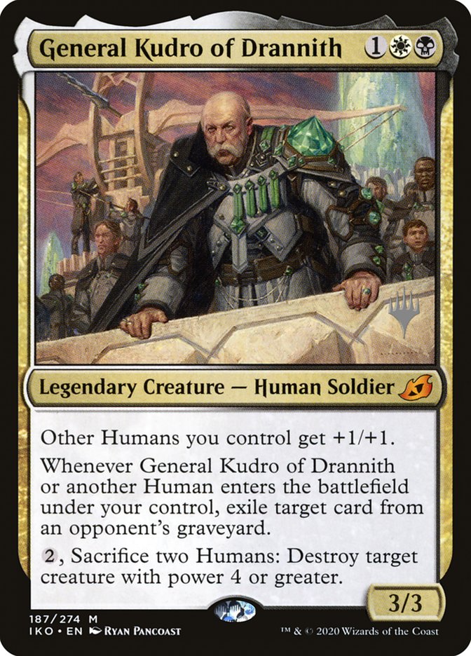 General Kudro of Drannith (Promo Pack) [Ikoria: Lair of Behemoths Promos] | Cards and Coasters CA