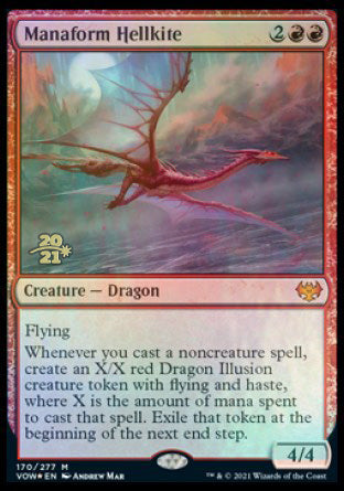 Manaform Hellkite [Innistrad: Crimson Vow Prerelease Promos] | Cards and Coasters CA