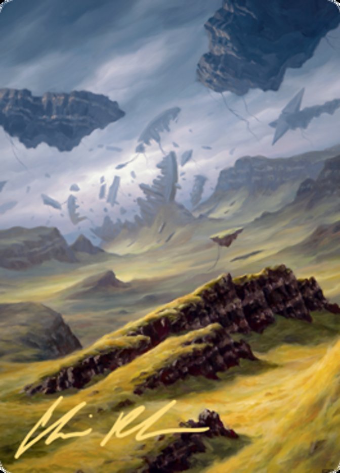 Plains 3 Art Card (Gold-Stamped Signature) [Zendikar Rising Art Series] | Cards and Coasters CA