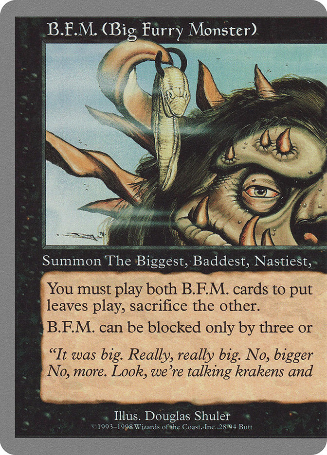 B.F.M. (Big Furry Monster) (28/94) [Unglued] | Cards and Coasters CA
