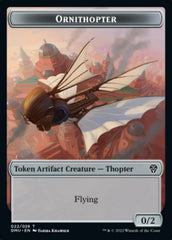 Bird (002) // Ornithopter Double-sided Token [Dominaria United Tokens] | Cards and Coasters CA