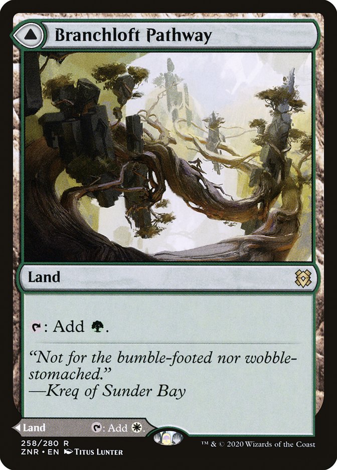 Branchloft Pathway // Boulderloft Pathway [Zendikar Rising] | Cards and Coasters CA