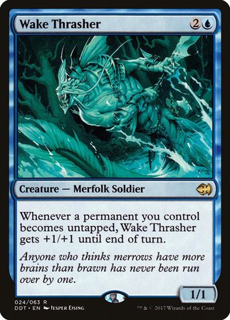 Wake Thrasher [Duel Decks: Merfolk vs. Goblins] | Cards and Coasters CA