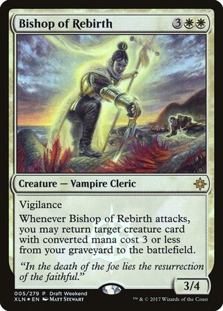 Bishop of Rebirth [Ixalan Promos] | Cards and Coasters CA