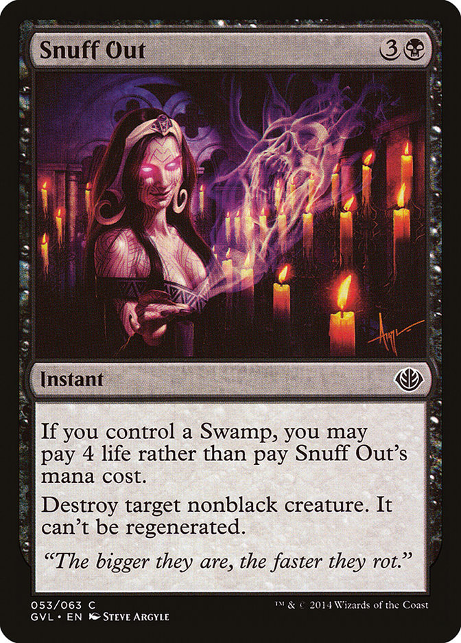 Snuff Out (Garruk vs. Liliana) [Duel Decks Anthology] | Cards and Coasters CA