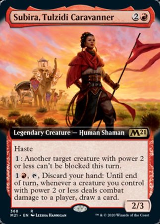 Subira, Tulzidi Caravanner (Extended Art) [Core Set 2021] | Cards and Coasters CA