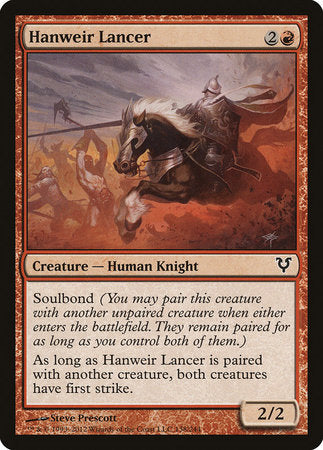 Hanweir Lancer [Avacyn Restored] | Cards and Coasters CA